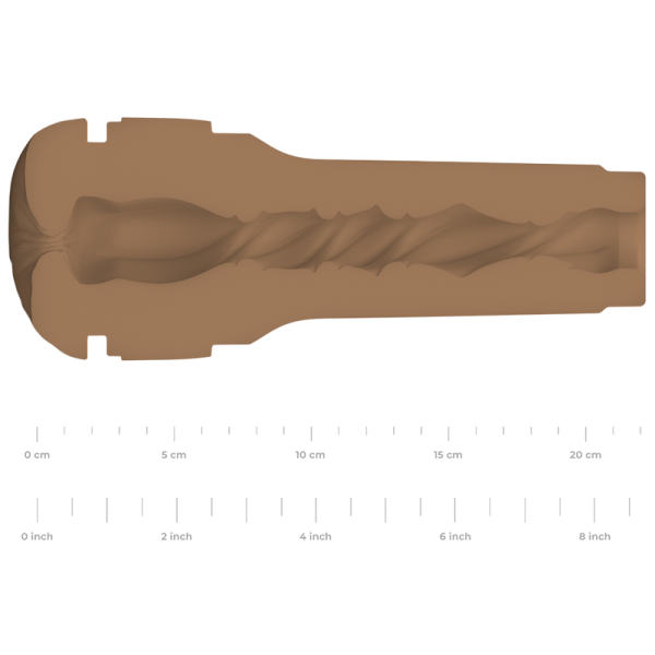 KIIROO FEEL STROKER GENÉRICO MASTURBADOR DE BUMBUM - MARROM MÉDIO - Imagen 7