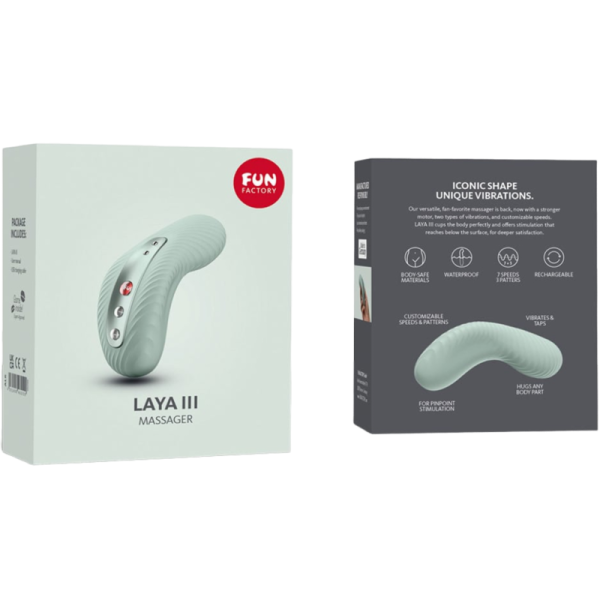FUN FACTORY - LAYA III VIBRADOR LAY-ON CLITORIS RECARGABLE - Imagen 6