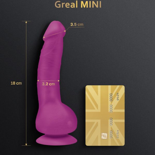 GVIBE - GREAL MINI DILDO VIBRADOR DE SILICONE FÚCSIA - Imagen 2