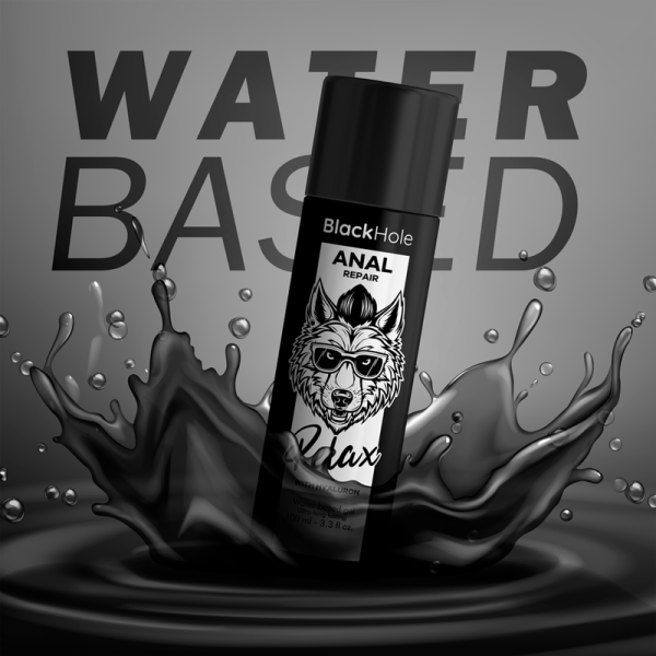 BLACK HOLE - REPARO ANAL RELAX À BASE DE ÁGUA COM HYALURON 100 ML - Imagen 4
