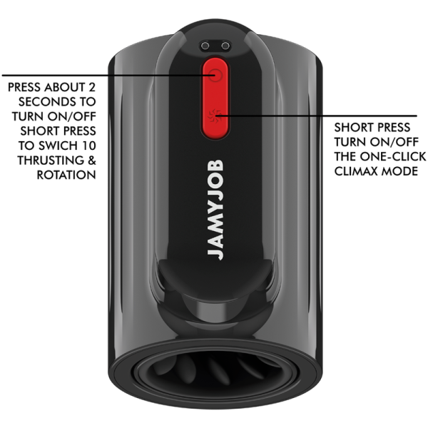 JAMYJOB - VORTEX MASTURBADOR TURBO COM IMPULSO E ROTAÇÃO 360º PARA CIMA E PARA BAIXO - Imagen 5