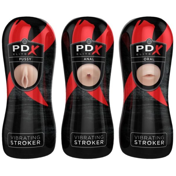 PDX ELITE - SET MASTURBADOR STROKER 12 UNIDADES; 6X VAGINA, 3X ÂNUS, 3X BOCA - Imagen 2