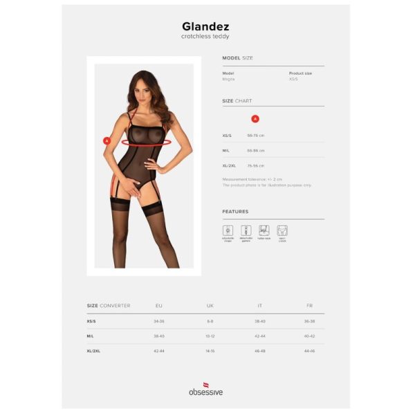 OBSESSIVE - GLANDEZ CROTCHLESS TEDDY - Imagen 5