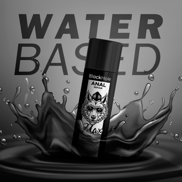 BLACK HOLE - REPARO ANAL RELAX À BASE DE ÁGUA COM HIALURON 30 ML - Imagen 4