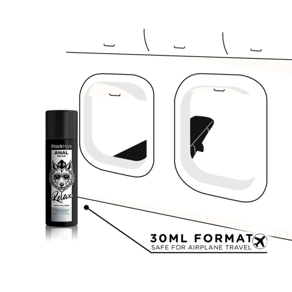 BLACK HOLE - REPARO ANAL RELAX À BASE DE ÁGUA COM HIALURON 30 ML - Imagen 5