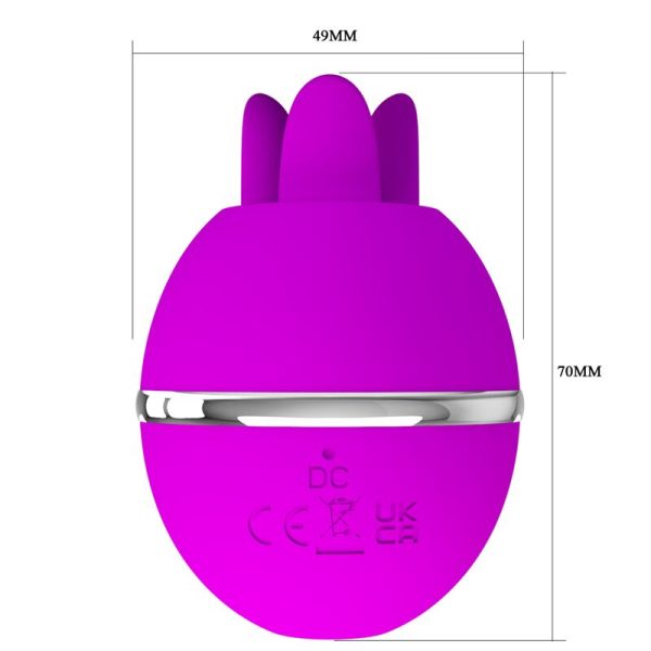 PRETTY LOVE - VIBRADOR DE SILICONE REDONDO ROXO BOLA GEMINI - Imagen 7