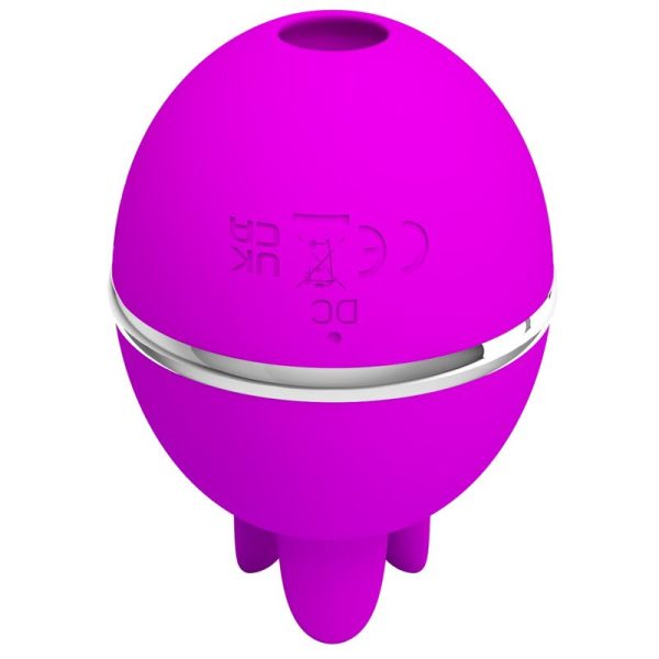 PRETTY LOVE - VIBRADOR DE SILICONE REDONDO ROXO BOLA GEMINI - Imagen 2