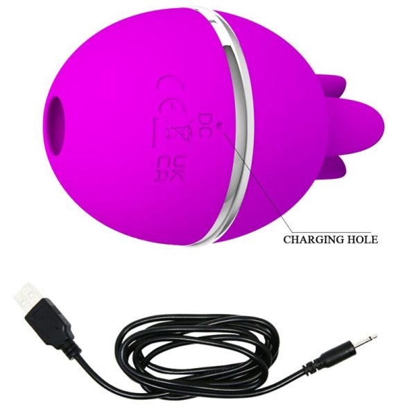 PRETTY LOVE - VIBRADOR DE SILICONE REDONDO ROXO BOLA GEMINI - Imagen 6