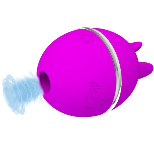 PRETTY LOVE - VIBRADOR DE SILICONE REDONDO ROXO BOLA GEMINI - Imagen 8