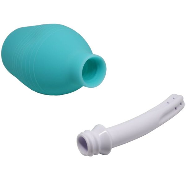 MR PLAY - CHUVEIRO DE BORRACHA ANAL PEAR AZUL - Imagen 4