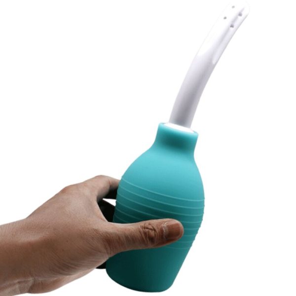 MR PLAY - CHUVEIRO DE BORRACHA ANAL PEAR AZUL - Imagen 5