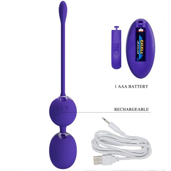 PRETTY LOVE - BOLAS DE CONTROLE REMOTO WILLIE YOUTH E VIBRAO VIOLETA - Imagen 5