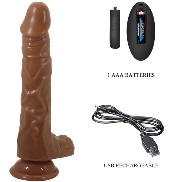 BAILE - VIBRADOR REALÍSTICO COM VENTOSA DE CONTROLE REMOTO - Imagen 4