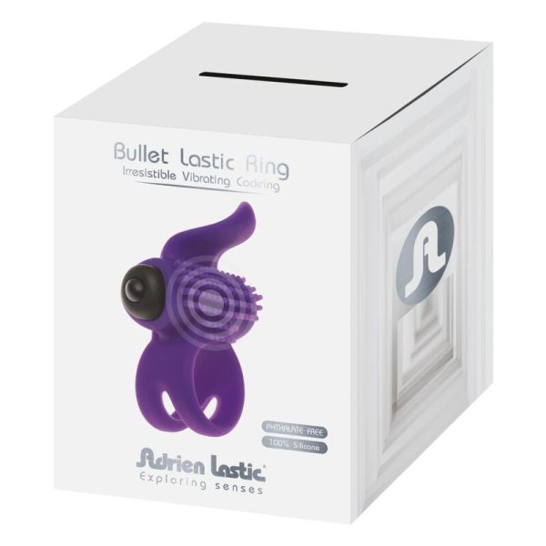 ADRIEN LASTIC - ANEL VIBRADOR VIOLETA BULLET LASTIC VIOLETA - Imagen 4