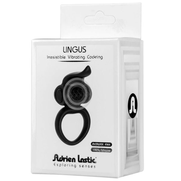 ADRIEN LASTIC - ANEL VIBRADOR LINGUS PRETO - Imagen 3