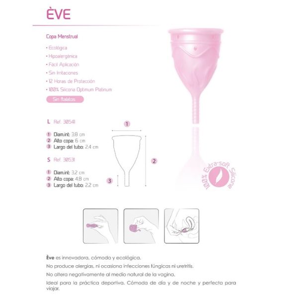 FEMINTIMATE - COPO MENSTRUAL DE SILICONE EVE TAMANHO S - Imagen 7