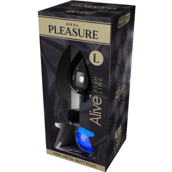 ALIVE - MINI PLUG PRAZER ANAL METAL AZUL TAMANHO L - Imagen 2
