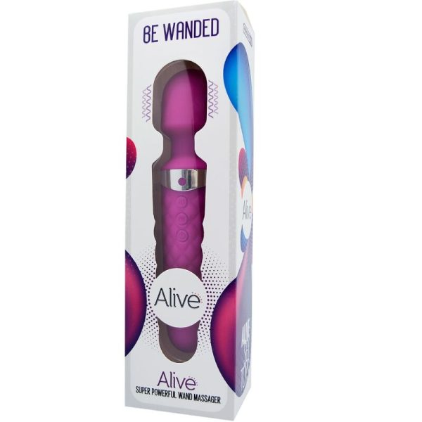 ALIVE - BE WANDED VIBRADOR MASSAGER ROXO - Imagen 2