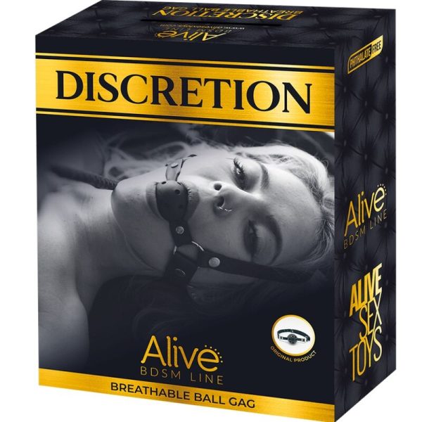 ALIVE - DISCRETION GAG RESPIRÁVEL VERMELHO - Imagen 3