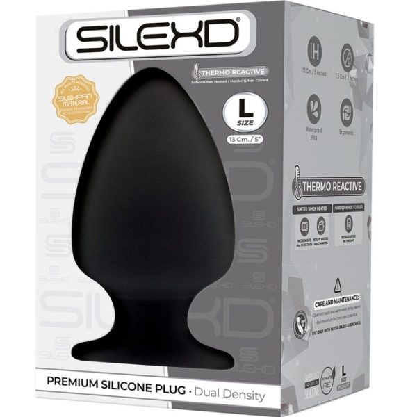 SILEXD - MODELO 1 PLUG ANAL PREMIUM SILEXPAN SILICONE PREMIUM TERMOREATIVO TAMANHO L - Imagen 2