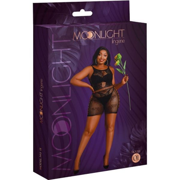 MOONLIGHT - VESTIDO MODELO 1 PRETO PLUS SIZE - Imagen 3