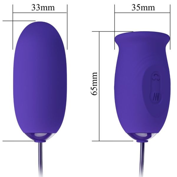 PRETTY LOVE - ESTIMULADOR VIBRADOR RECARREGVEL DAISY YOUTH VIOLET - Imagen 4