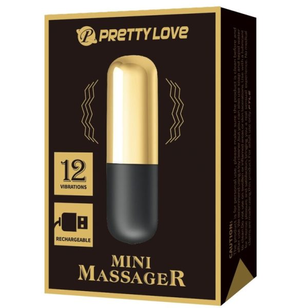 PRETTY LOVE - VIBRADOR BALA RECARREGVEL DOURADO - Imagen 7