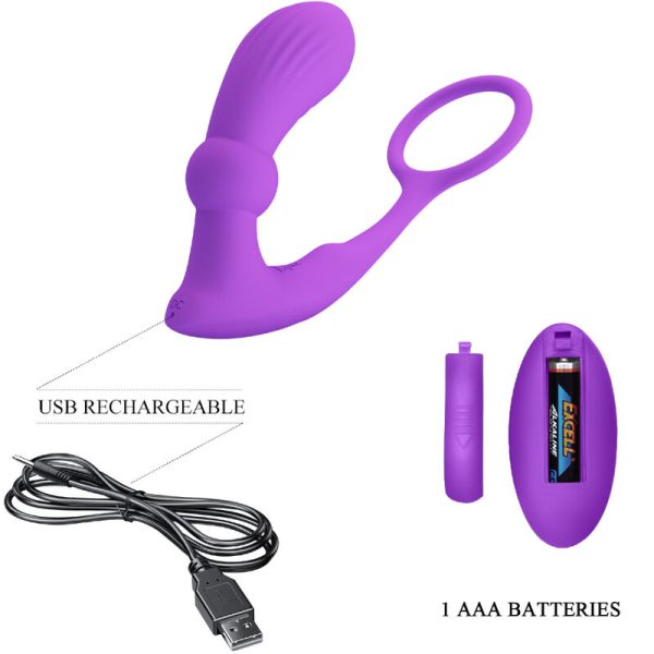 PRETTY LOVE - ANEL ANAL E VIBRADOR WARREN VIOLET - Imagen 5