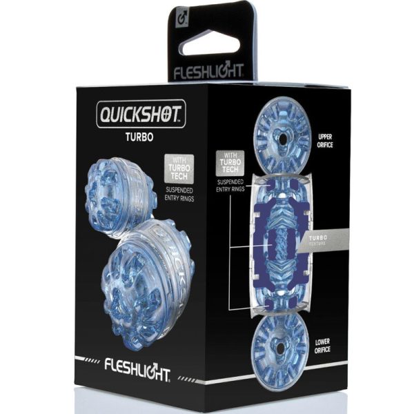 FLESHLIGHT - MASTURBADOR QUICKSHOT TURBO AZUL GELO - Imagen 7