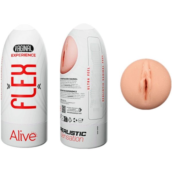 ALIVE - FLEX MASTURBADOR MASCULINO VAGINAL TAMANHO M - Imagen 2