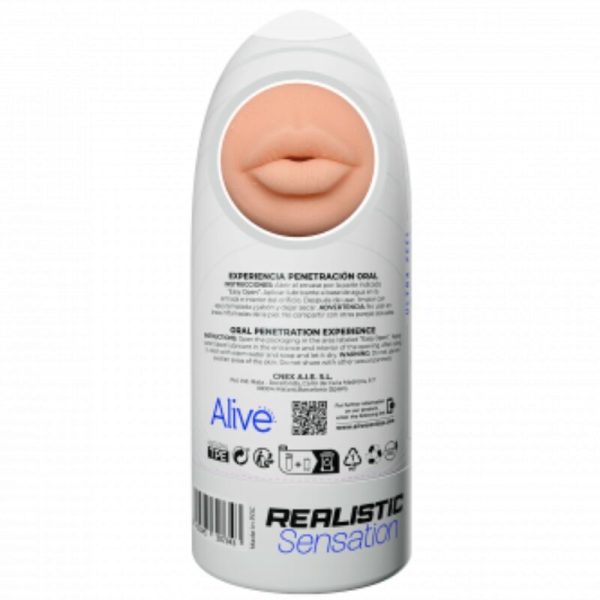 ALIVE - FLEX MASTURBADOR MASCULINO ORAL TAMANHO M - Imagen 3