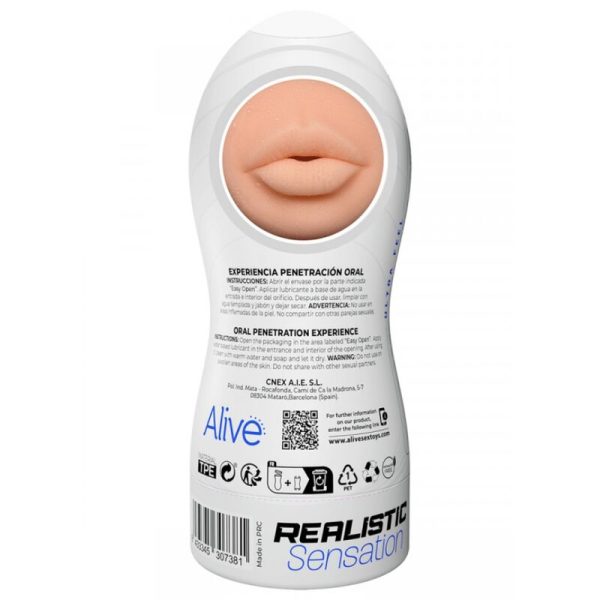 ALIVE - MAXI FLEX MASTURBADOR MASCULINO ORAL TAMANHO L - Imagen 4