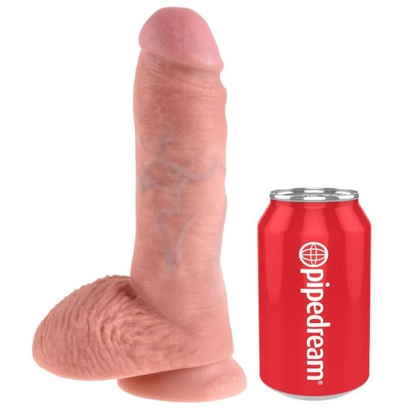 KING COCK 8 "CARNE GALO COM BOLAS 20,3 CM - Imagen 3