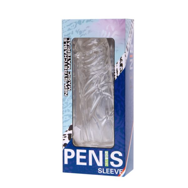 FUNDA ROSA  PENE SILICONA ESTIMULANTE 13CM - Imagen 6