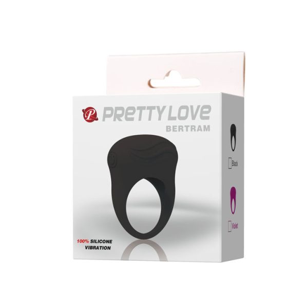 PRETTY LOVE BERTRAM ANILLO VIBRADOR NEGRO - Imagen 8