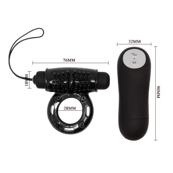 BAILE ANILLO CONTROL REMOTO NEGRO 20V - Imagen 4