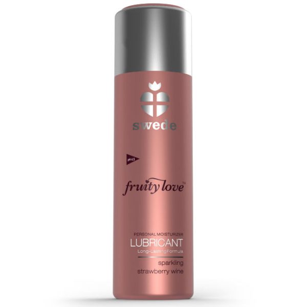 SWEDE - FRUITY LOVE LUBRIFICANTE ESPUMANTE MORANGO VINHO 50 ML - Imagen 2
