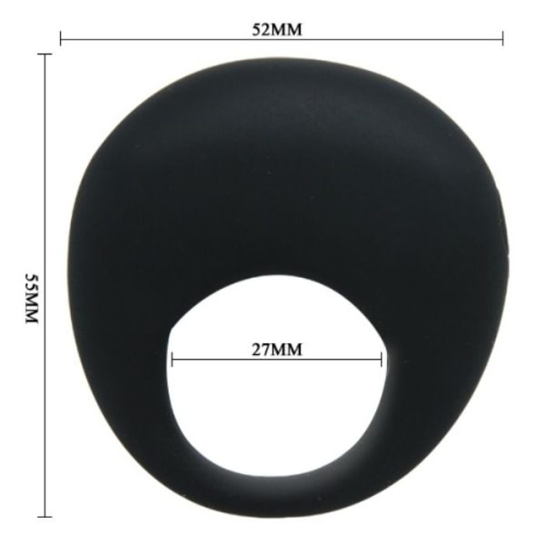 ANILLO VIBRADOR TRAP DE PRETTY LOVE - NEGRO - Imagen 5