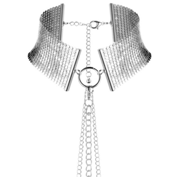 D SIR M TALLIQUE METALLIC MESH PRATA COLAR - Imagen 2