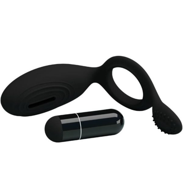 PRETTY LOVE ANILLO VIBRADOR CON ESTIMULADOR ETHEL - Imagen 4
