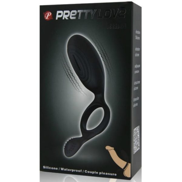 PRETTY LOVE ANILLO VIBRADOR CON ESTIMULADOR ETHEL - Imagen 9