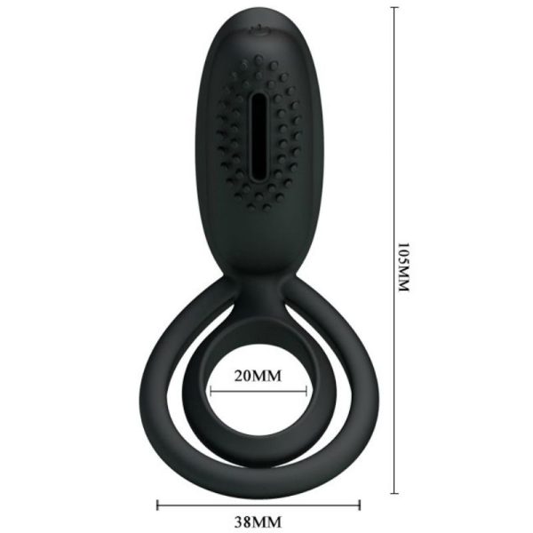 PRETTY LOVE ANILLO VIBRADOR CON ESTIMULADOR ESTHER - Imagen 5