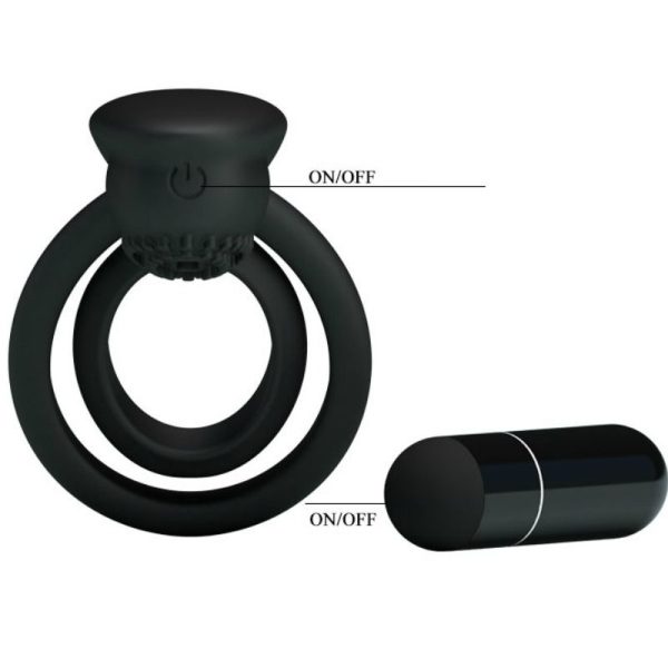 PRETTY LOVE ANILLO VIBRADOR CON ESTIMULADOR ESTHER - Imagen 6