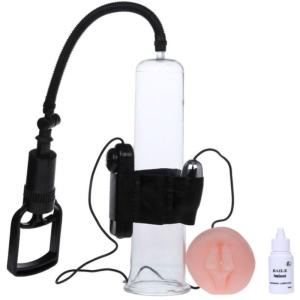 BOMBA DE ERECCION CON TIRADOR DE DEDO Y VIBRACIÓN - Imagen 7