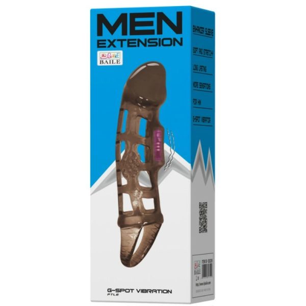 BAILE FUNDA EXTENSORA PENE CON VIBRACION Y STRAP 13.5 CM - Imagen 2