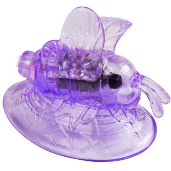 MARIPOSA VIBRADORA ESTIMULACION CLITORIS LILA - Imagen 2