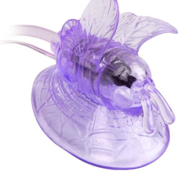 MARIPOSA VIBRADORA ESTIMULACION CLITORIS LILA - Imagen 3