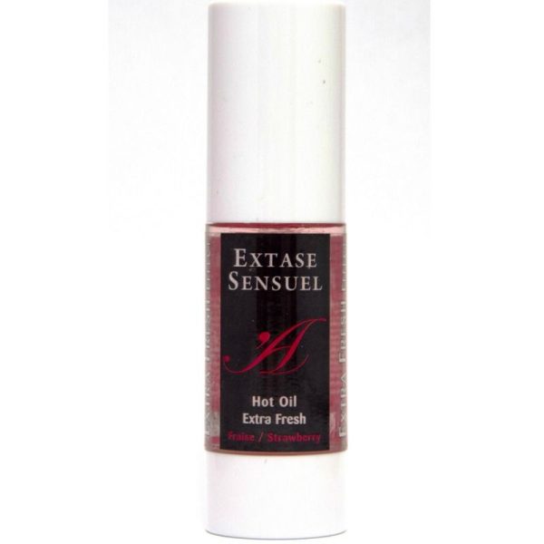 EXTASE SENSUEL HOT OIL EXTRA FRESH STRAWBERRY - Imagen 2