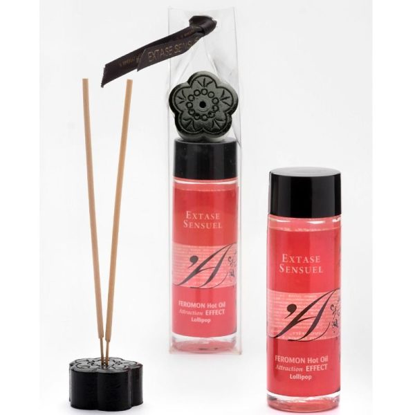 EXTASE SENSUEL FEROMON HOT OIL EFFECT DE ATRAÇÃO LOLLIPOP 100ML - Imagen 2