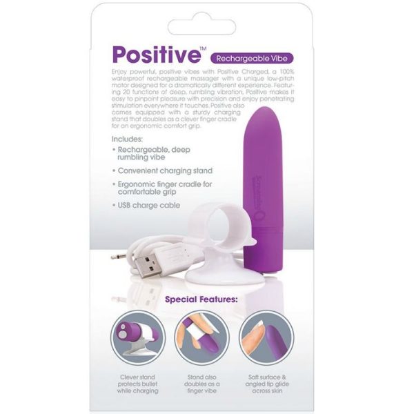 GRITANDO O MASSAGER RECARREGÁVEL - POSITIVO.- ROXO - Imagen 3